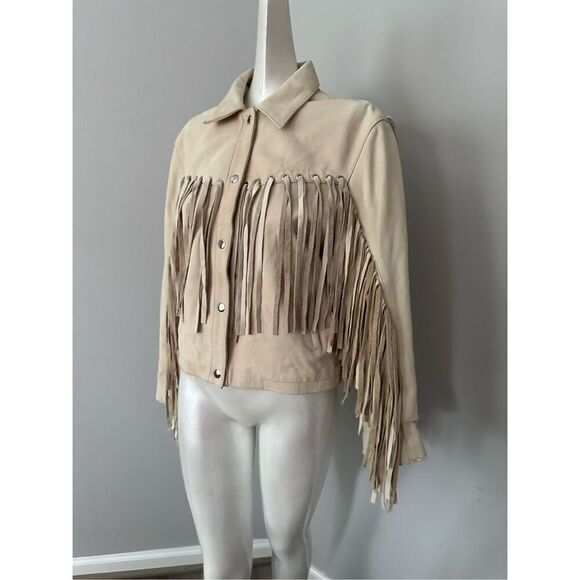 NWOT UNDERSTATED LEATHER Mustang Jacket in Marshmellow $495 - Picture 4 of 9